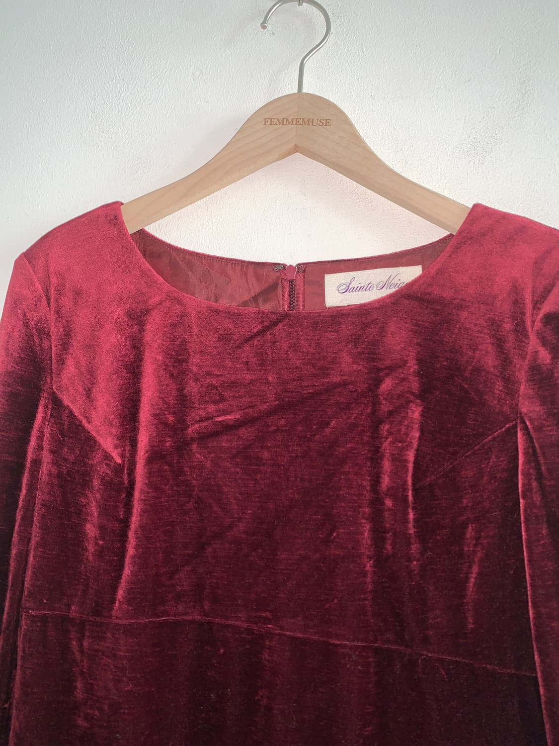 Velvet tie dress 상품이미지2