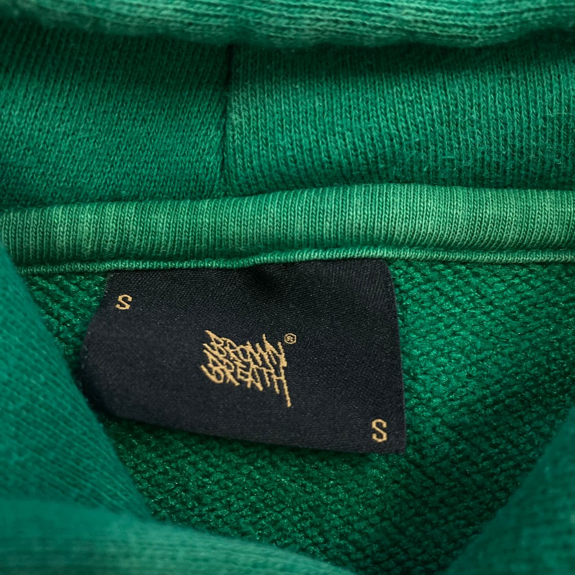 브라운브레스 빅로고 그린 후드티 상품이미지4