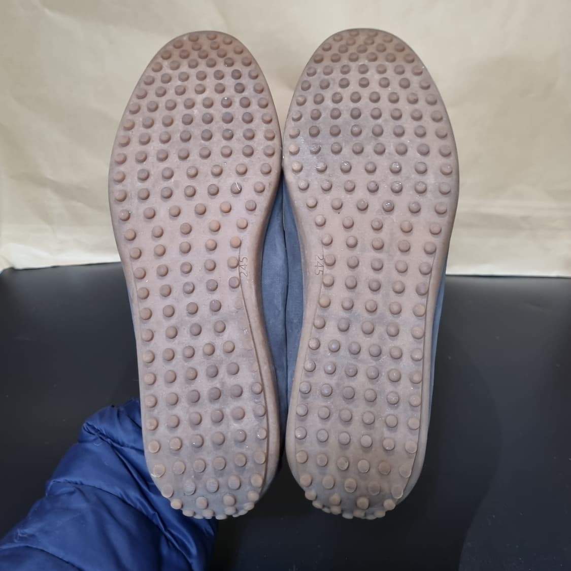 가이거 여성스웨이드로퍼 실사이즈240 굽3 상품이미지3