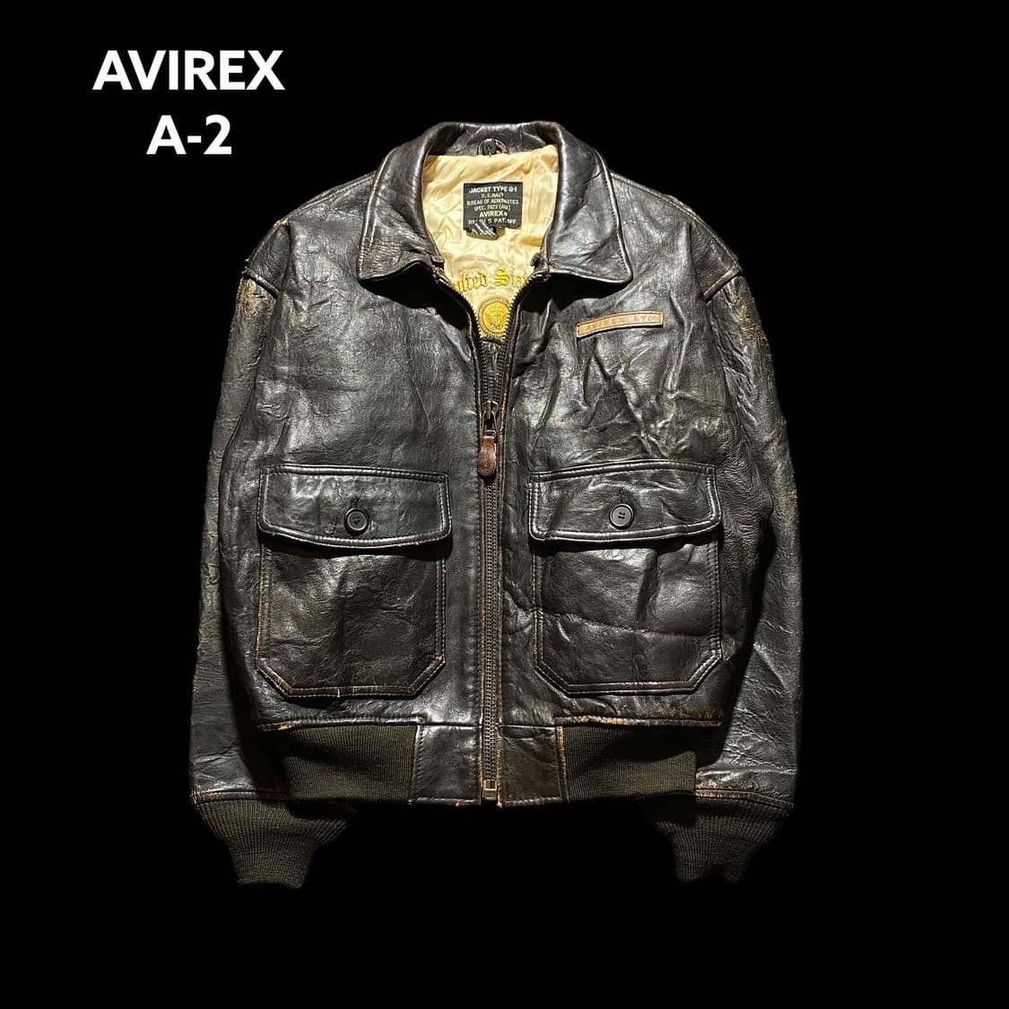 아비렉스 A-2 가죽 봄버 자켓 상품이미지1