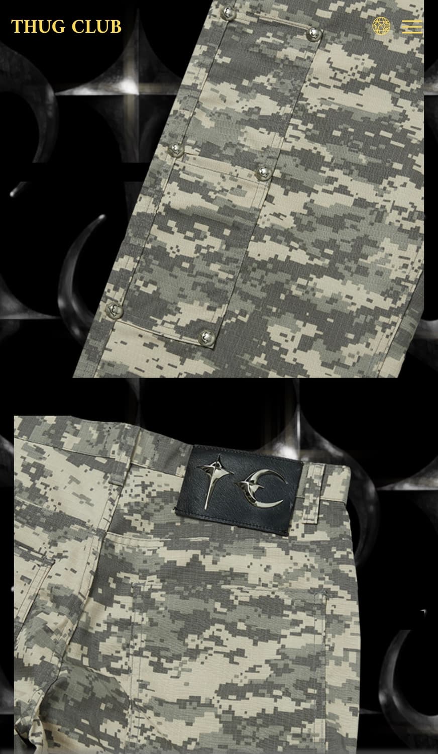 떠그클럽 바이오 솔저 팬츠 그레이 -2size- 미착용 새상품 상품이미지4