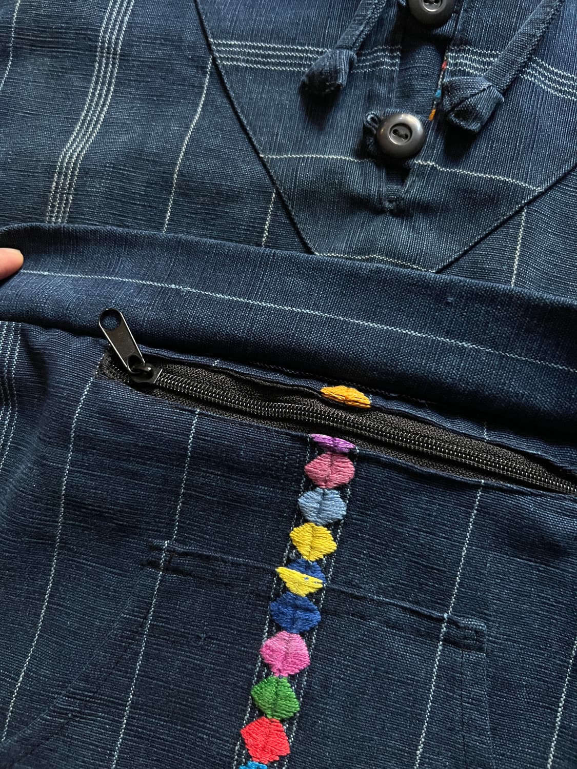 [M]90's 핸드메이드 히피 후드 파카 상품이미지4