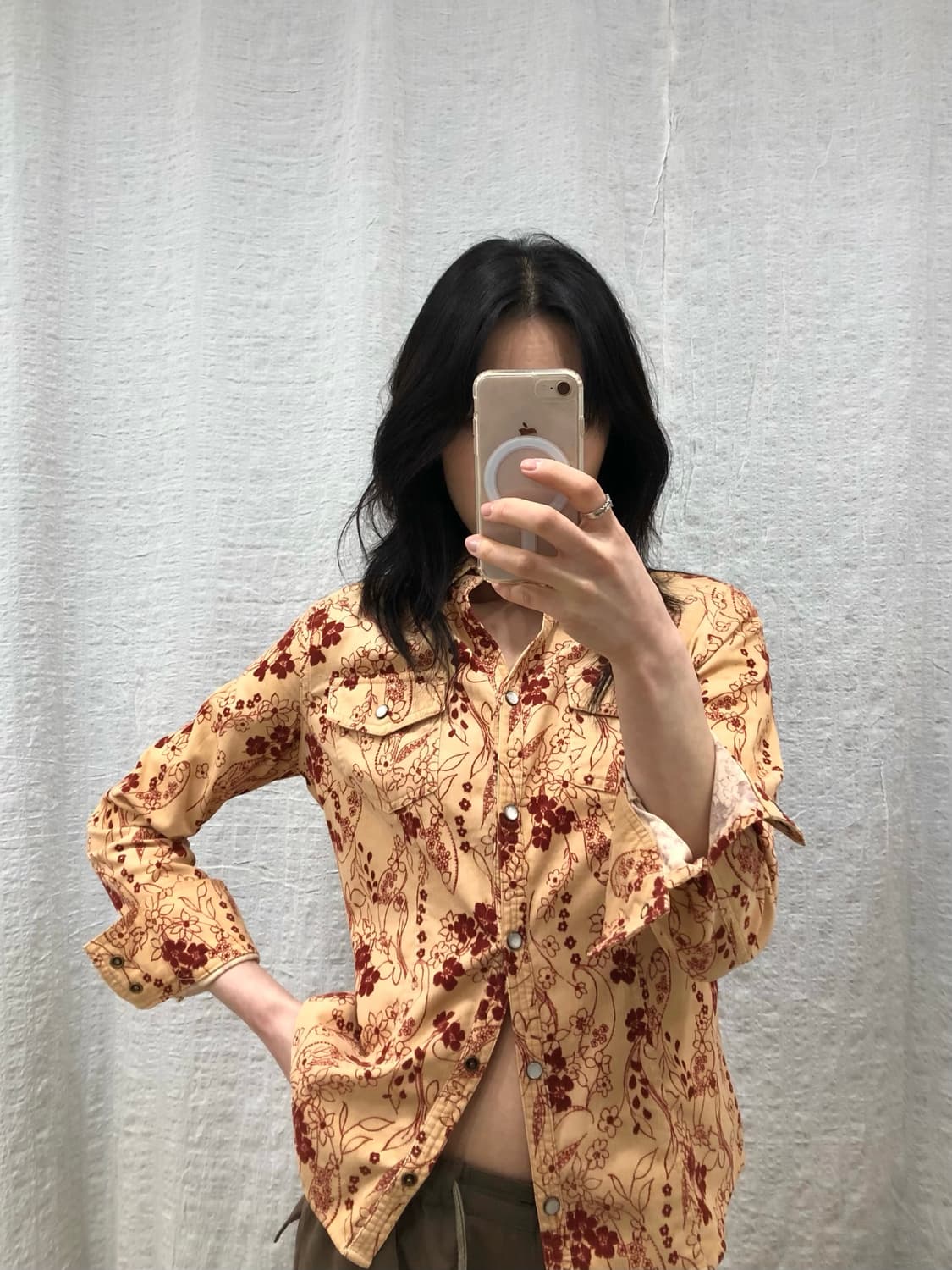 Flower corduroy shirts 상품이미지1