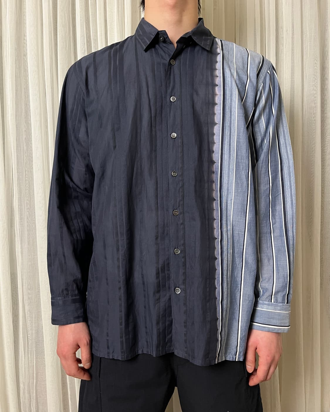 Suzusan stripe dye shirt 스즈산 스트라이프 다잉 셔츠 상품이미지9