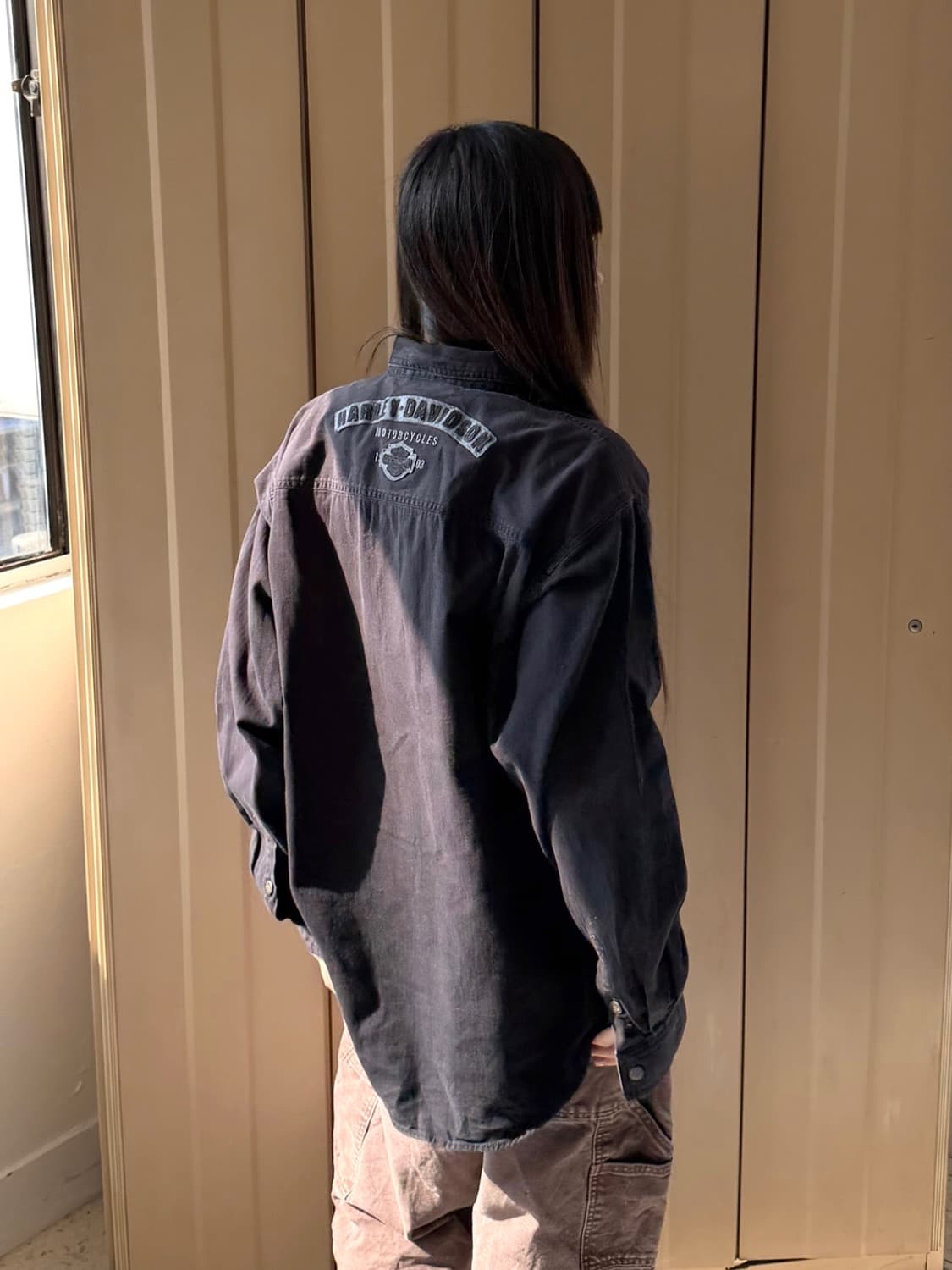 할리데이비슨 긴팔 셔츠 블랙 상품이미지3