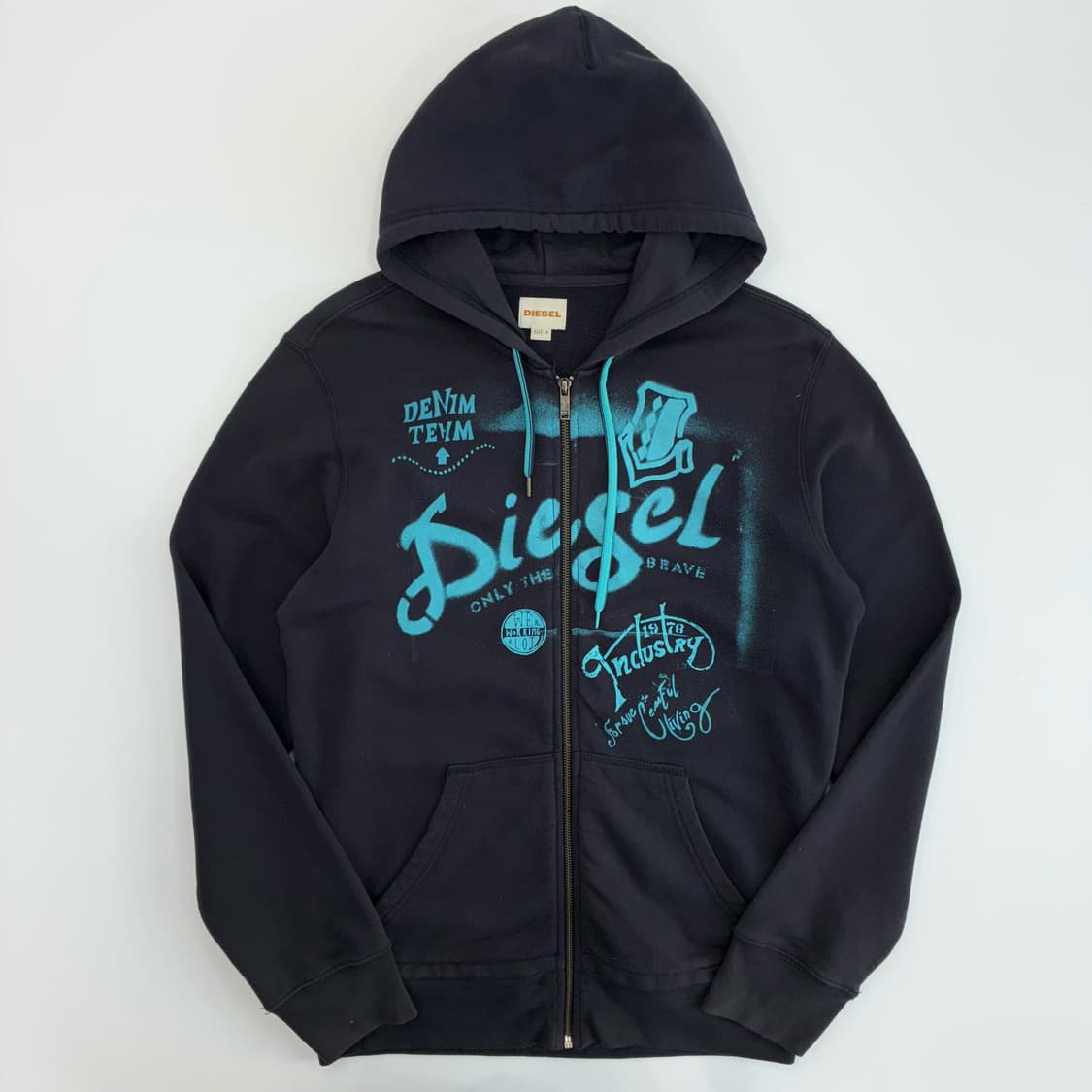 Diesel  디젤 프린팅 코튼 후드집업 상품이미지1