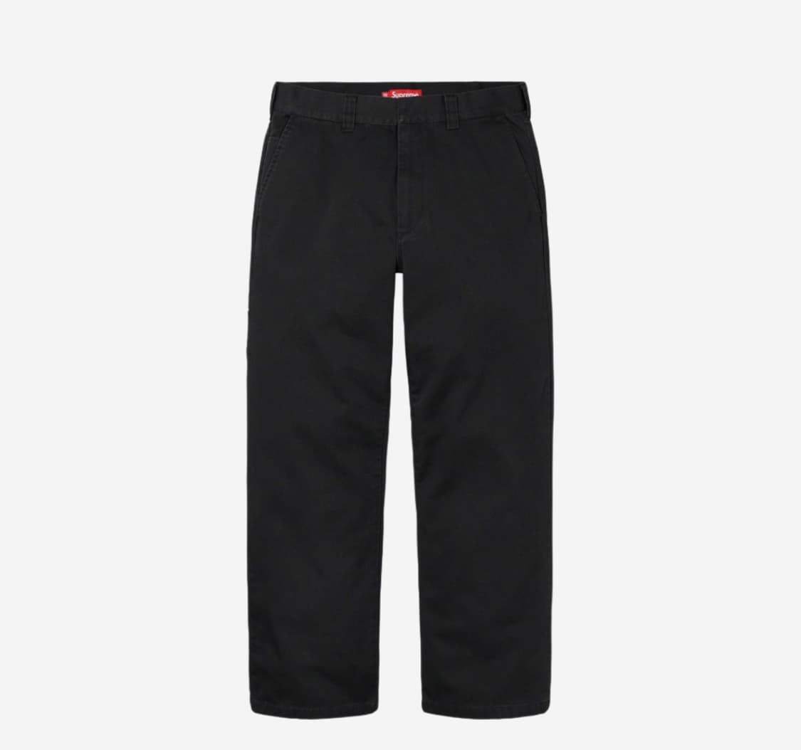 Supreme Work Pants Black 상품이미지1