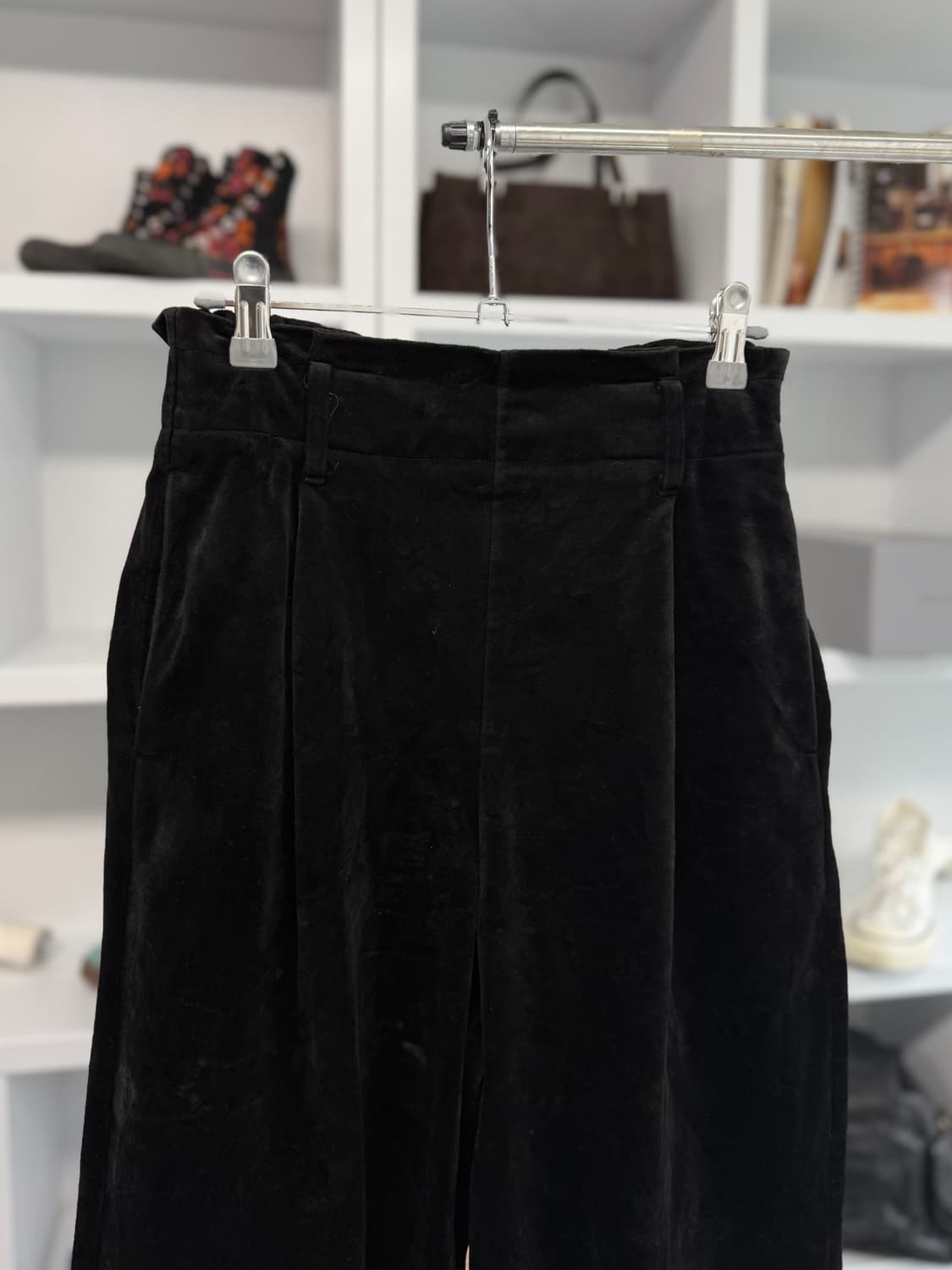 빈티지 벨루어 와이드 팬츠 상품이미지2