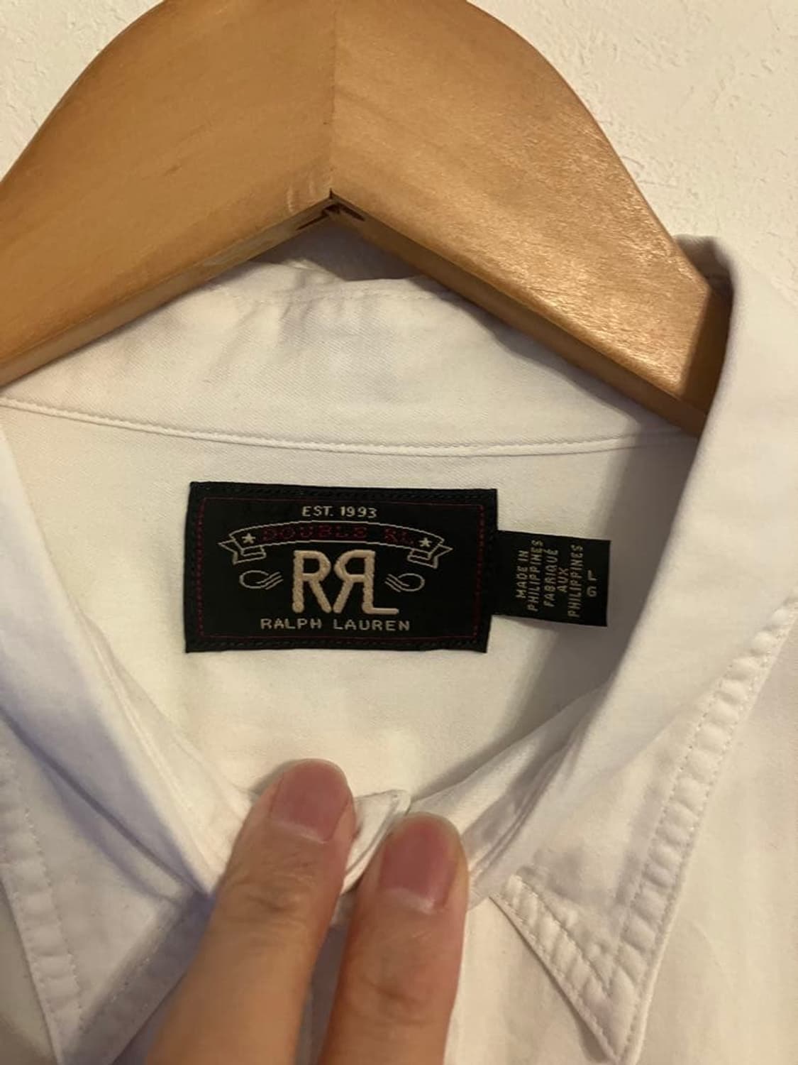 RRL 더블알엘 화이트 코튼 워크 셔츠 상품이미지2