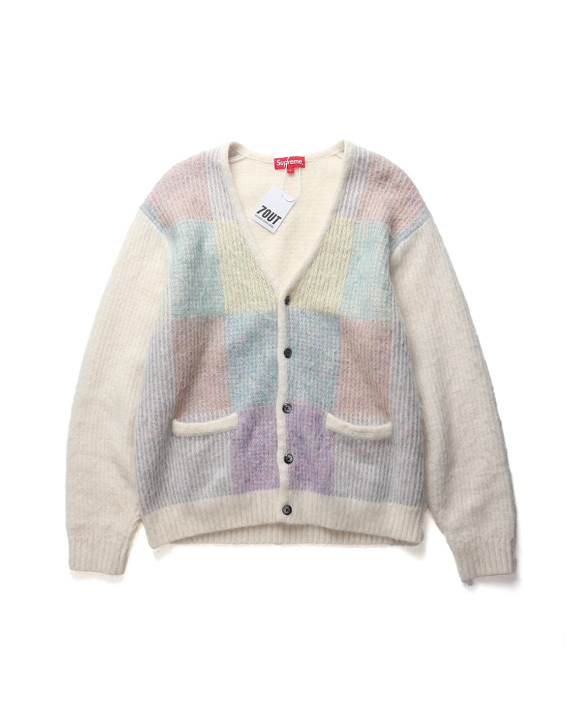 Supreme 22SS Brushed Grid Cardigan 상품이미지1
