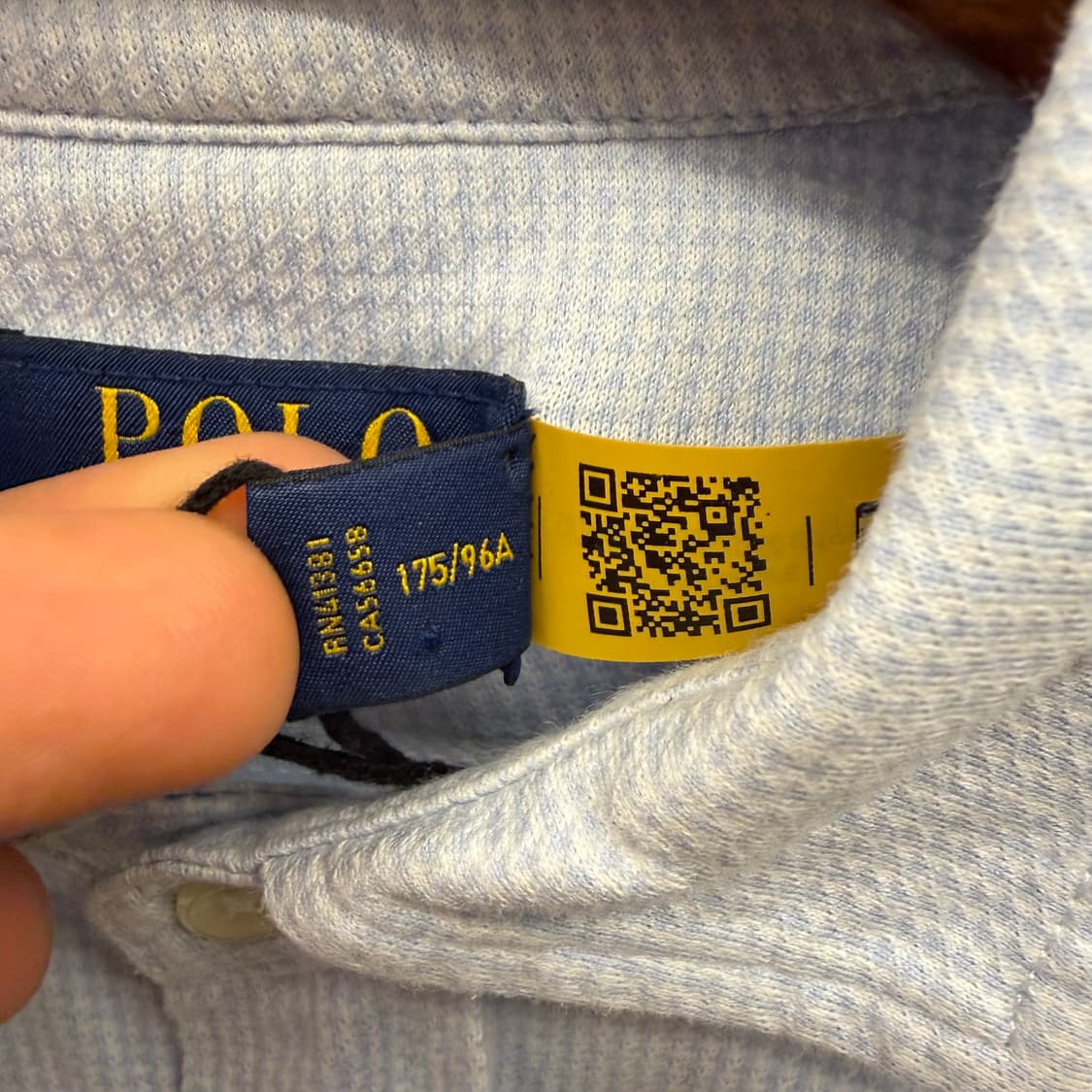 폴로 랄프 로렌 스카이블루 체크 셔츠 M 상품이미지8