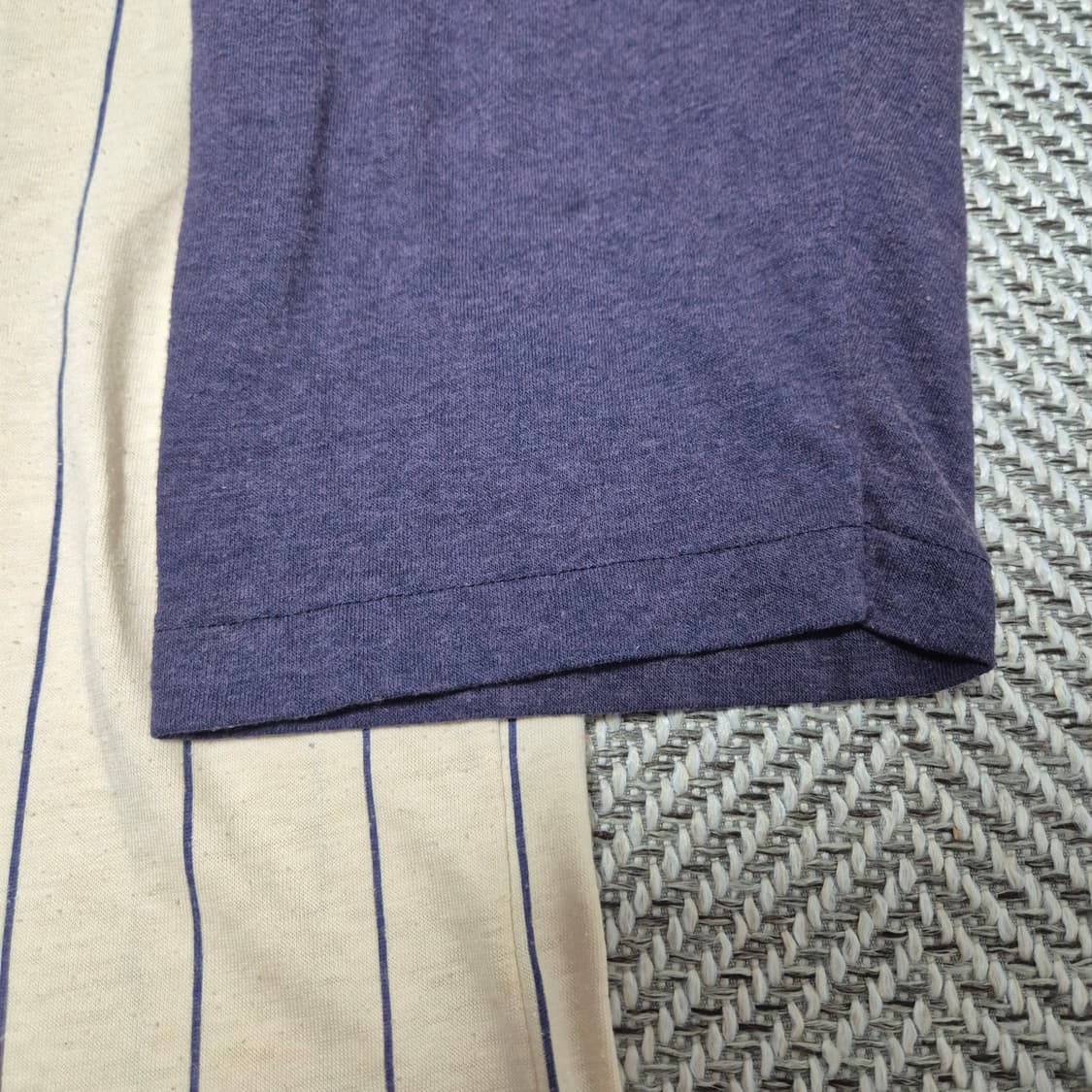 80s Nike 베이스볼 5부 헨리넥 싱글스티치 티셔츠 (XL) 상품이미지4