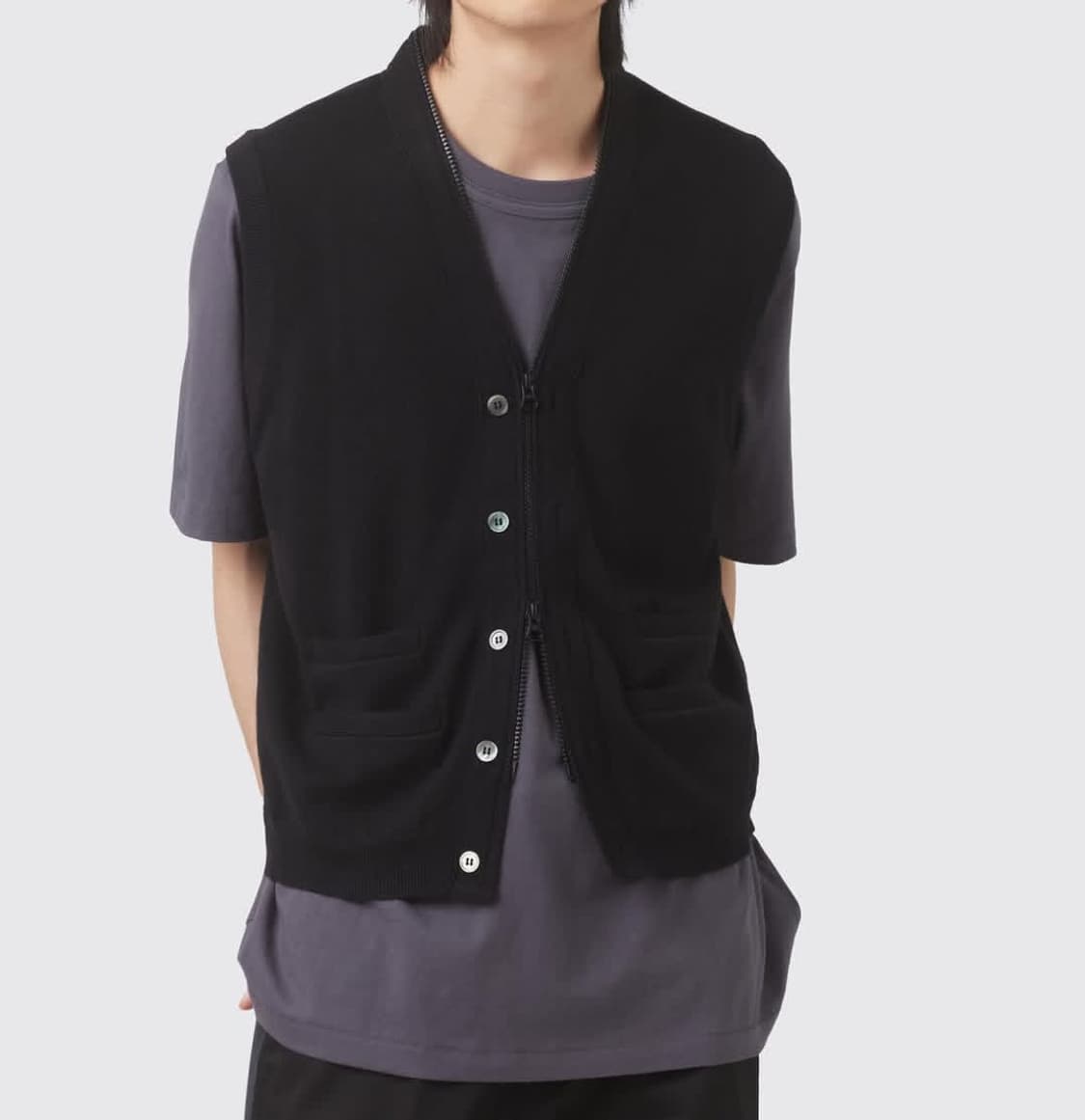 3) 해칭룸 full zip knit vest 상품이미지4