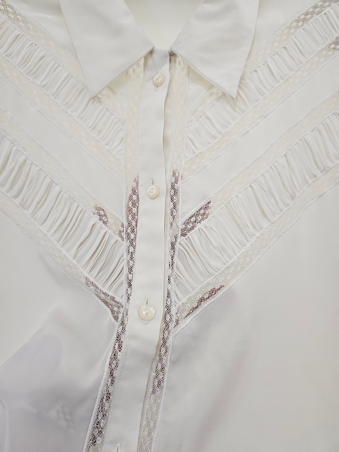 Japan 웨스턴 시스루 블라우스 상품이미지3