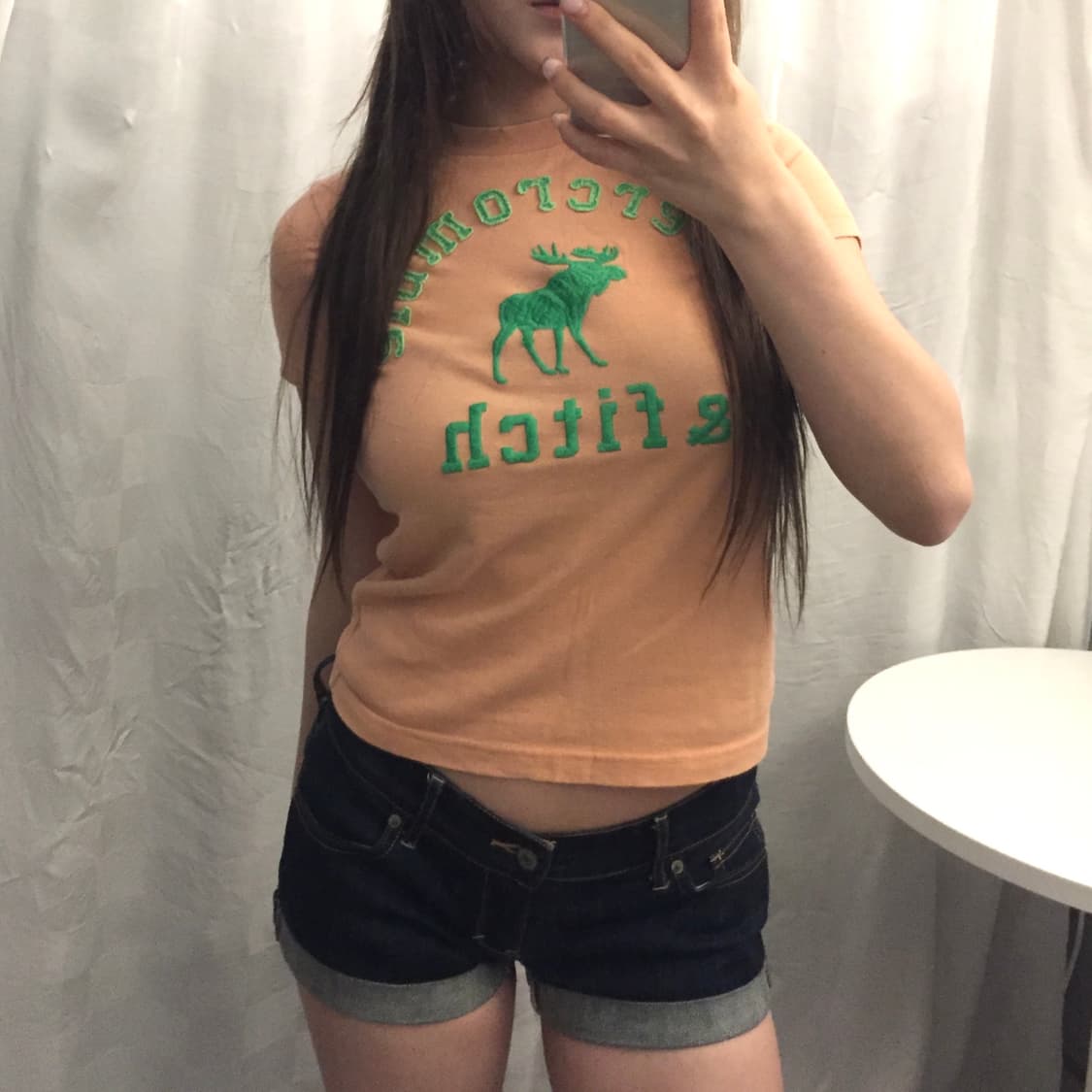 Abercrombie 아베크롬비 슬림핏 피치 반팔티 상품이미지3