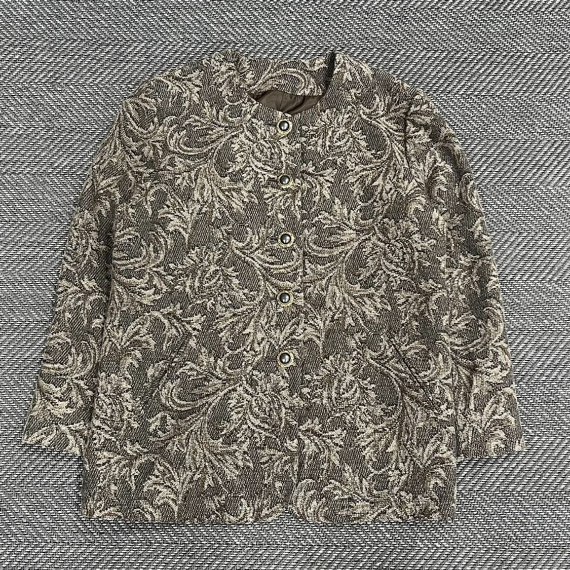 자카드 패턴 앤틱 자켓 v1169 상품이미지1