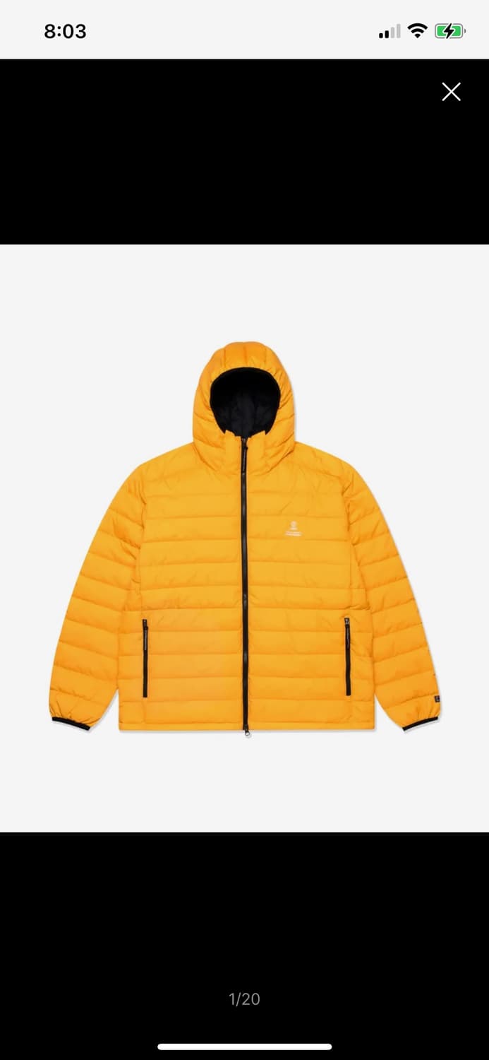 LMC 경량패딩 옐로우 M 사이즈 상품이미지1