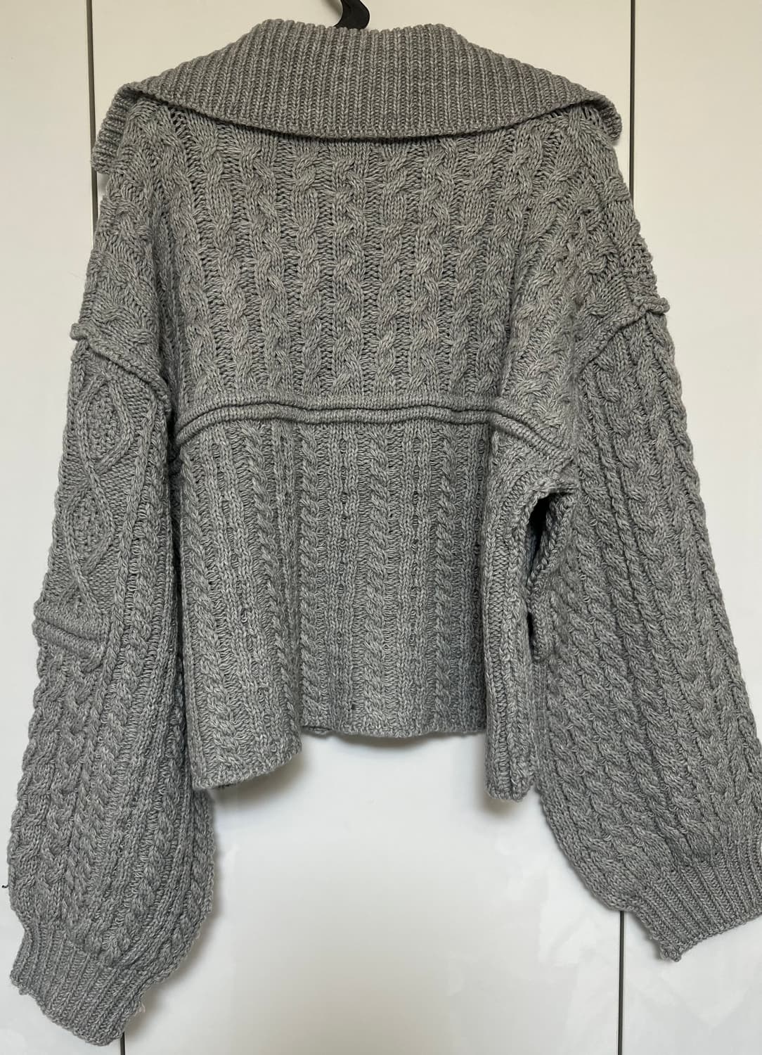 비비안웨스트우드 그레이 울케이블 가디건  상품이미지7