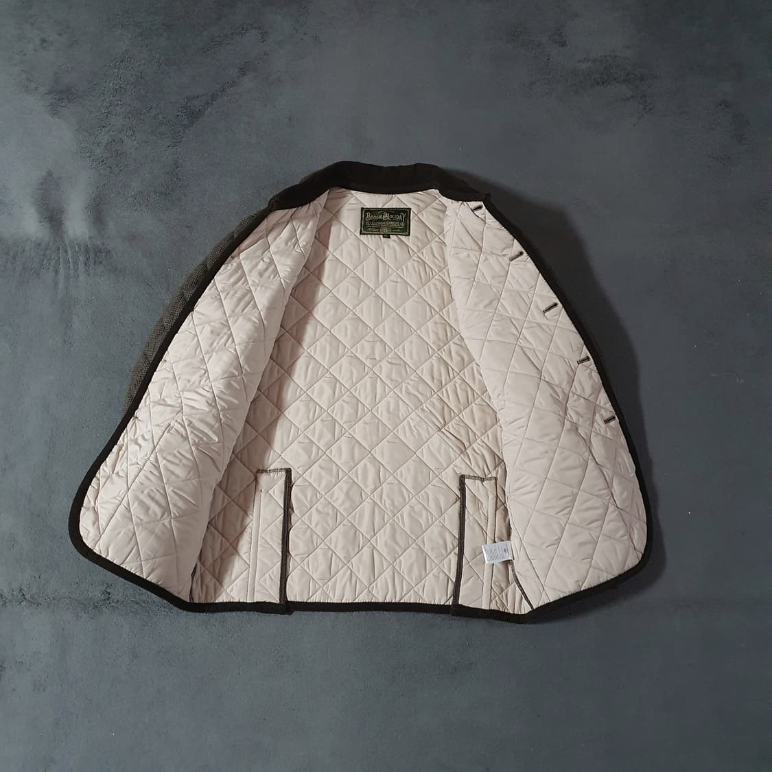 부기홀리데이 울 퀼티드 퀼팅 자켓 XL 브라운 상품이미지5