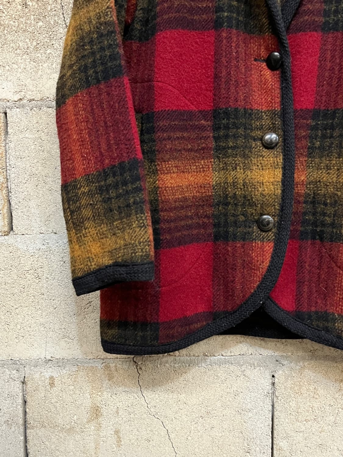 90s 울리치 울 숄 카라 자켓 상품이미지4