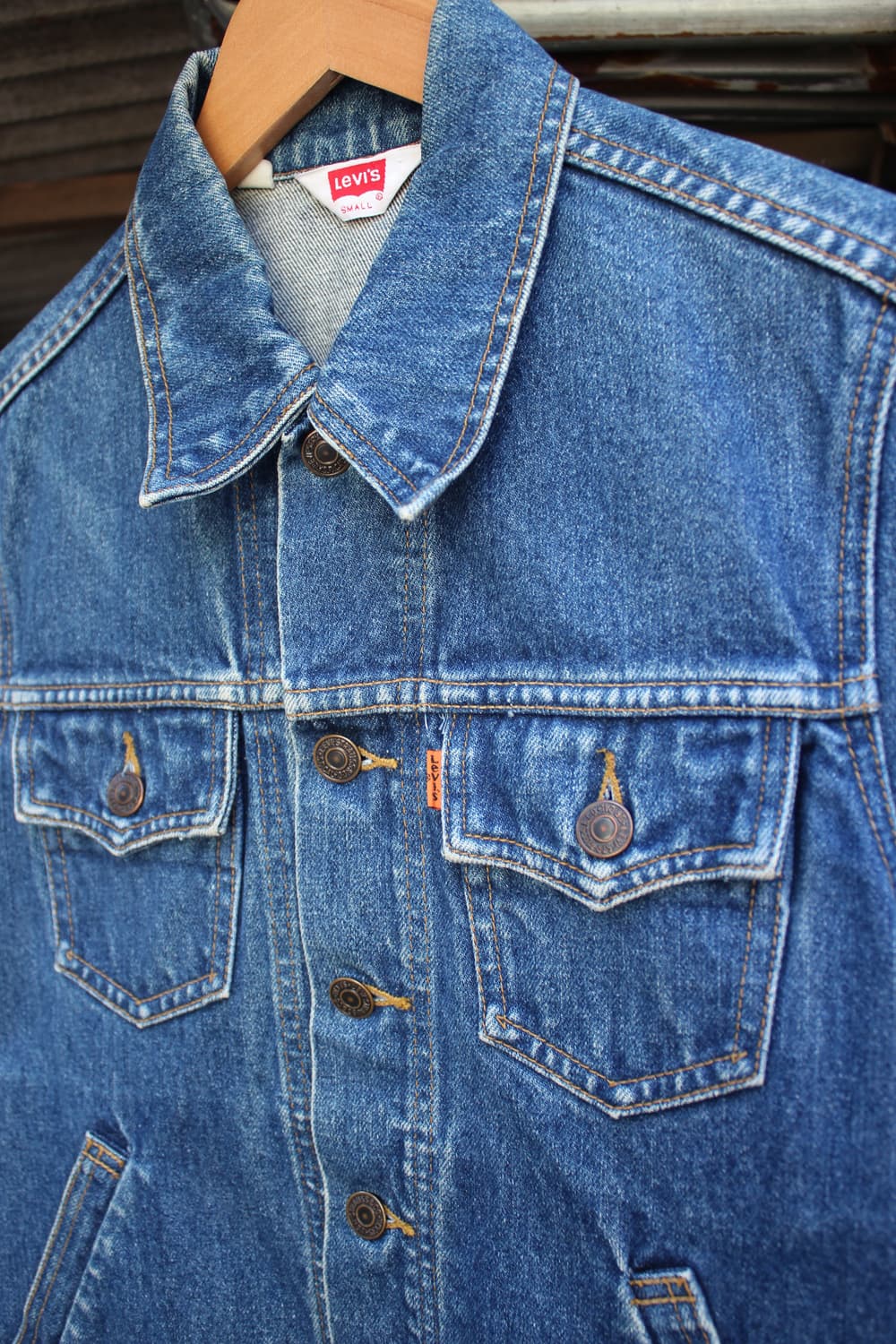 90s Levis70696 Orange Tab 3rd Trucker 상품이미지3