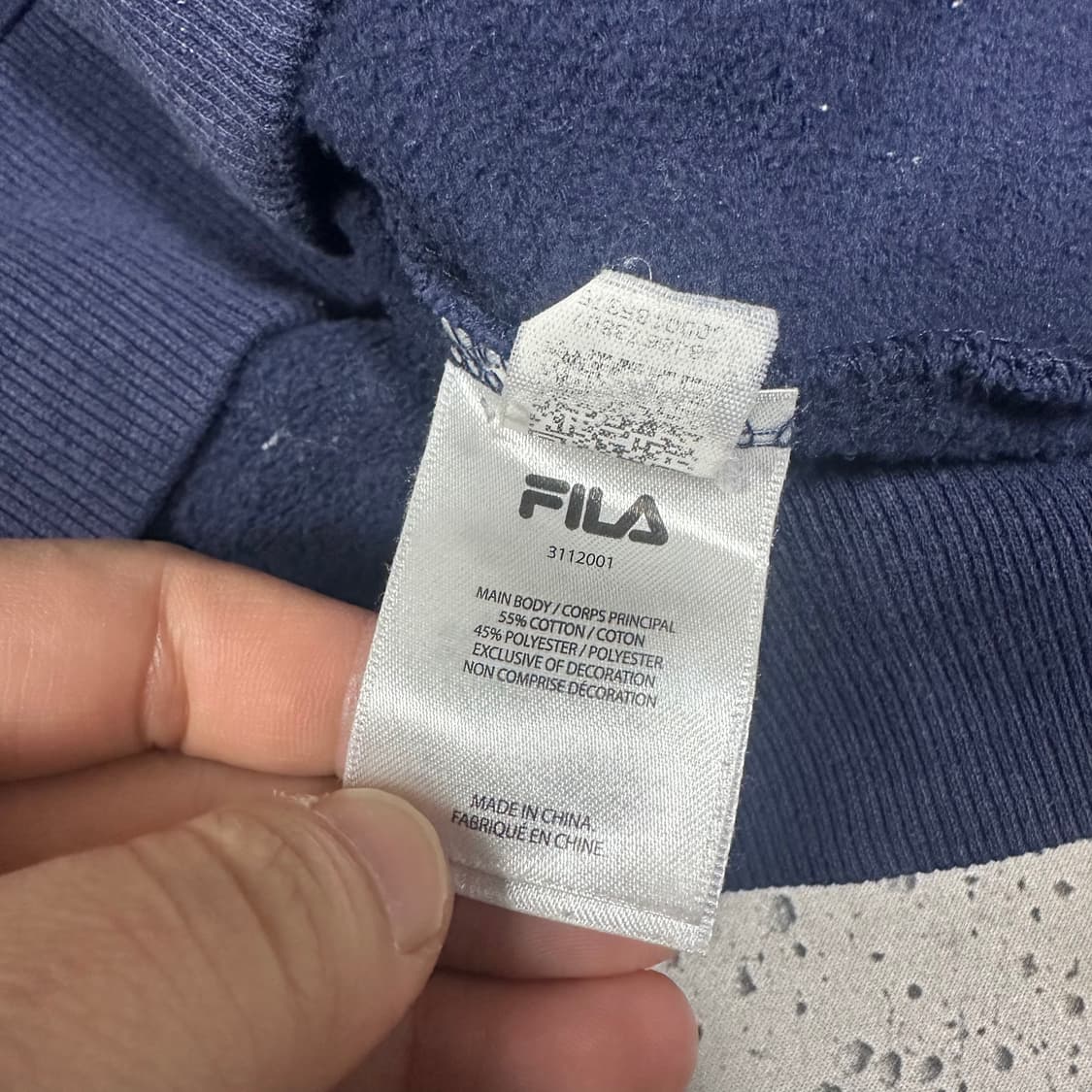 ✨ (바배) 휠라 네이비 여성 후드 집업  상품이미지4