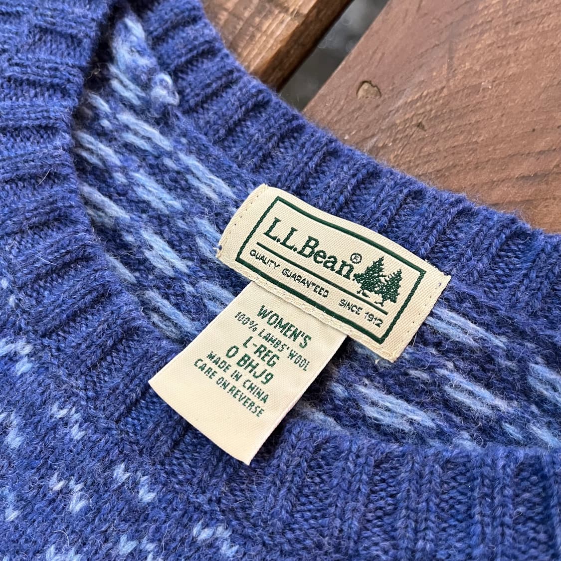 빈티지 엘엘빈 니트 스웨터 상품이미지5