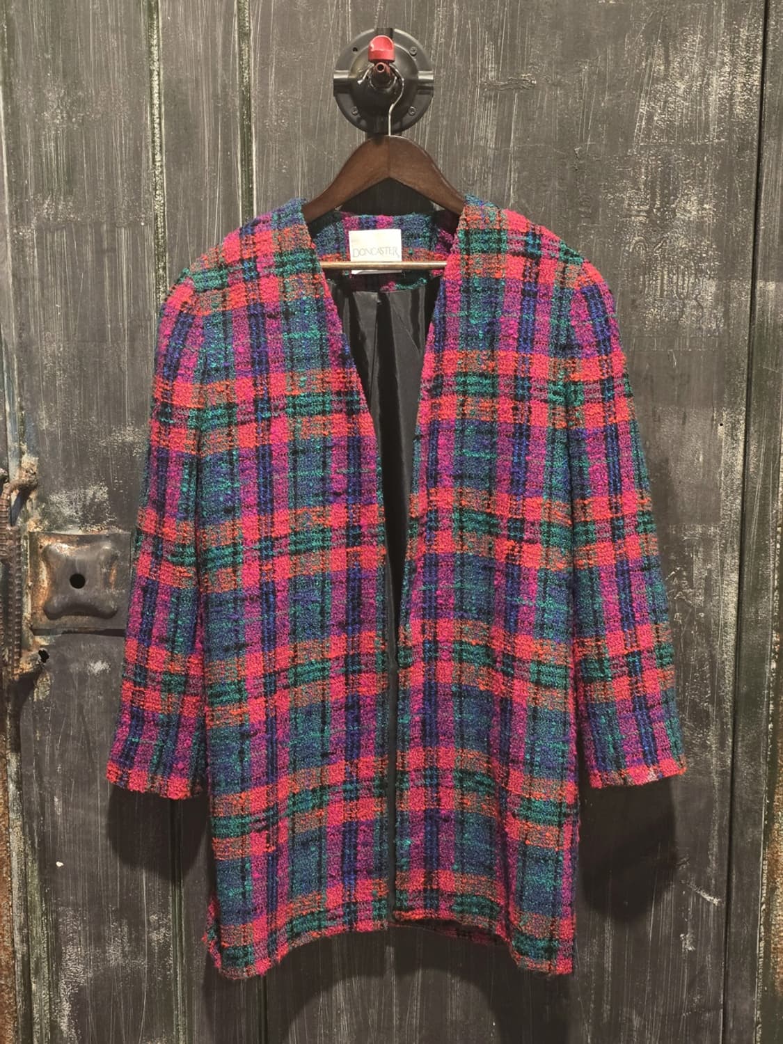 80s DONCASTER Plaid Jacket/made in U.S.A 상품이미지1