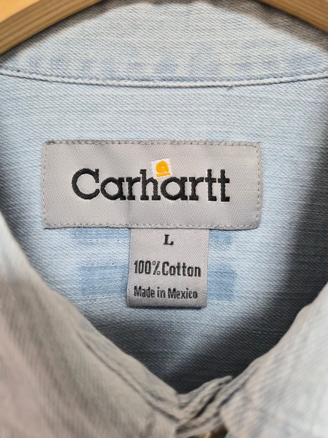 칼하트Carhartt 연청 데님 셔츠 L사이즈 - S263 상품이미지4