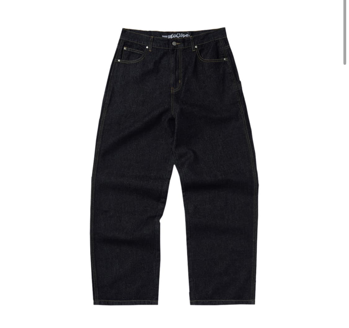 Suade 스웨이드 인디고 배기 데님 로우 상품이미지1