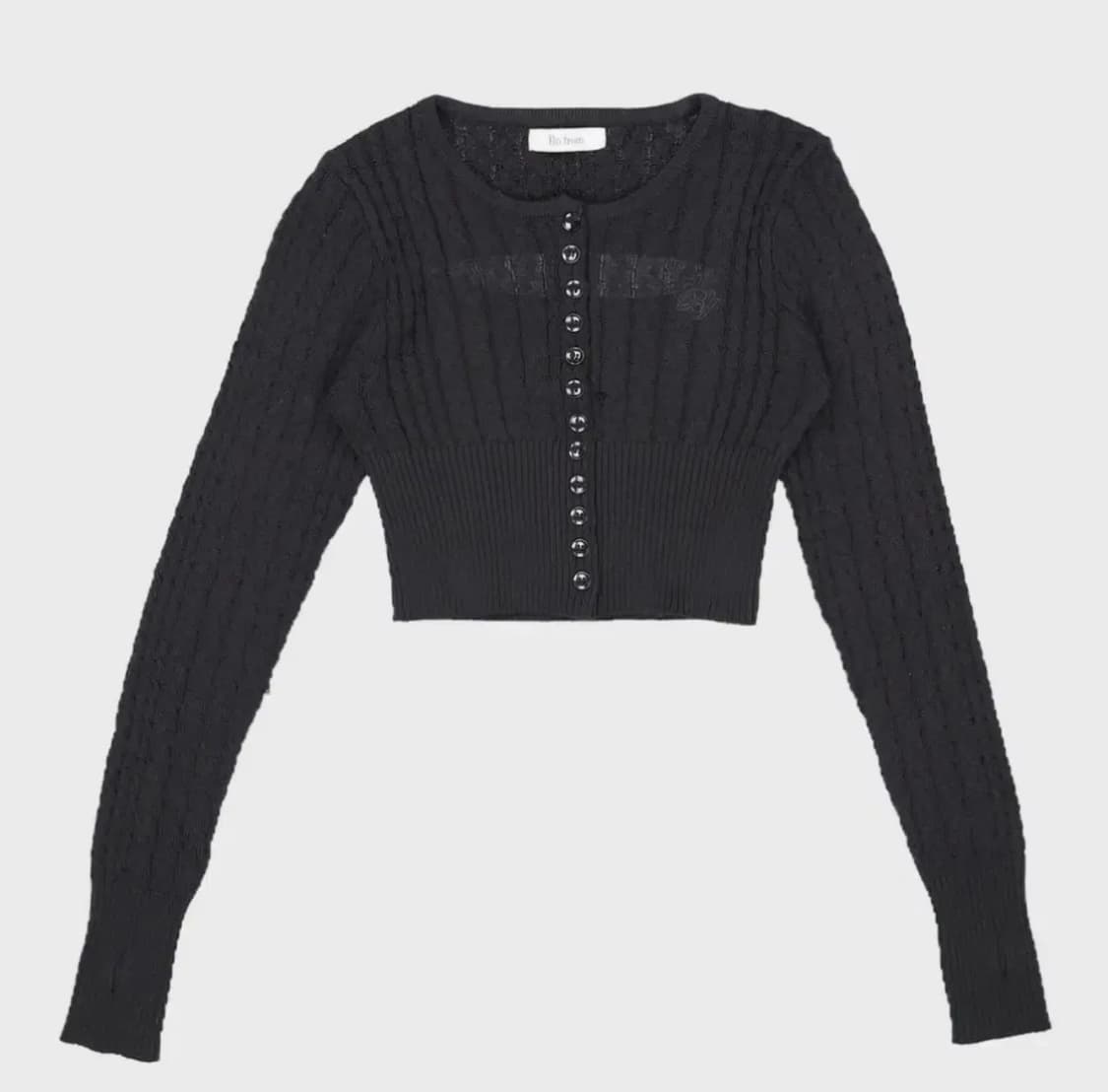 비엔프롬 케이블 크롭 가디건 상품이미지1