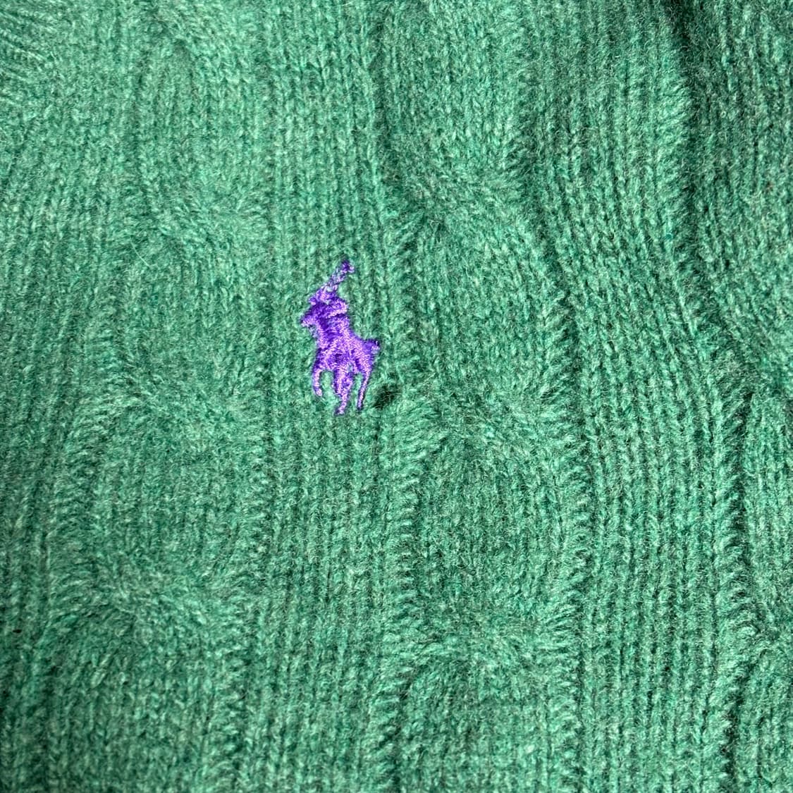 XS 폴로 랄프로렌 캐시미어 혼방 여성 케이블 브이넥 니트 상품이미지7