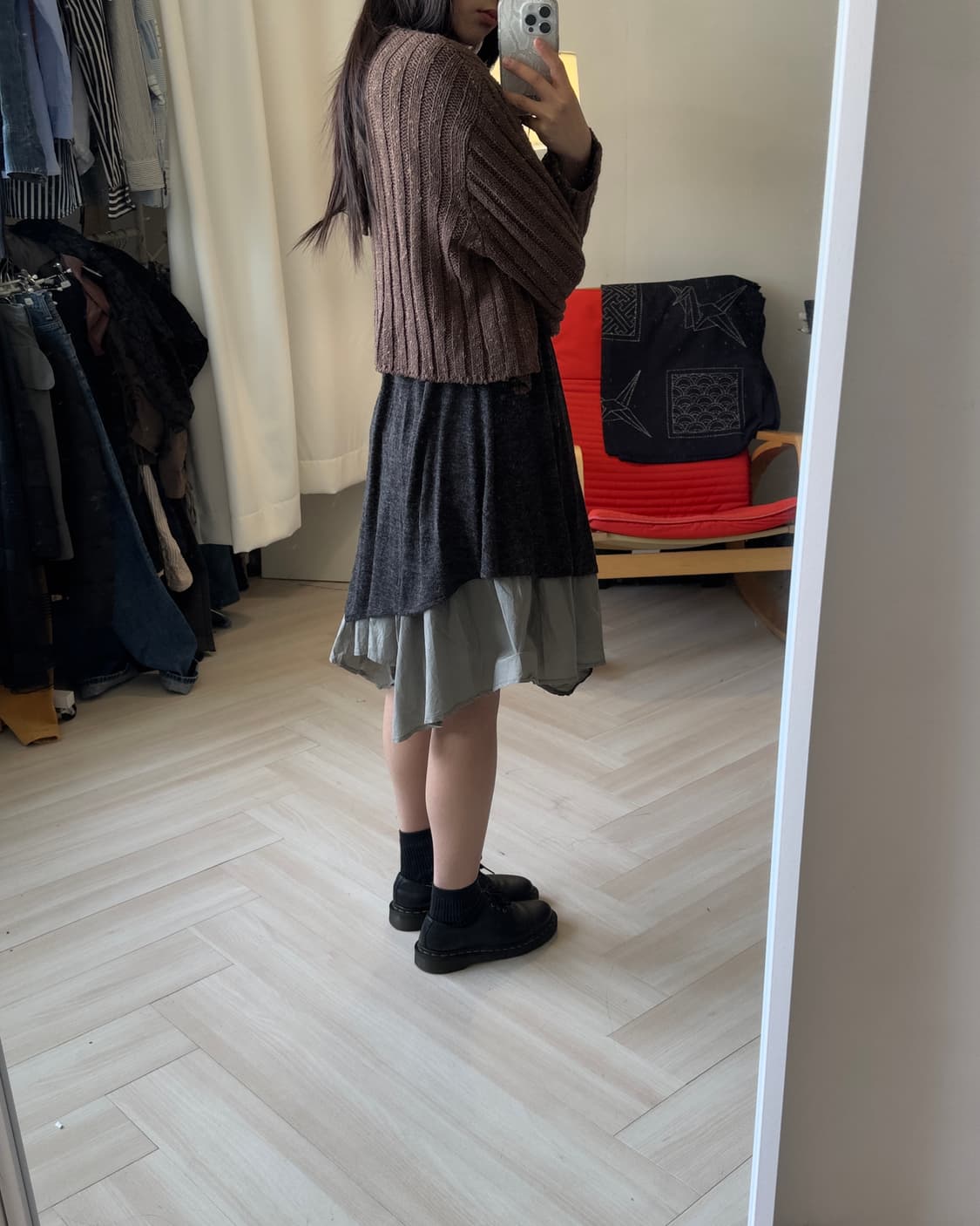 [AIRY] layered knit dress 상품이미지8