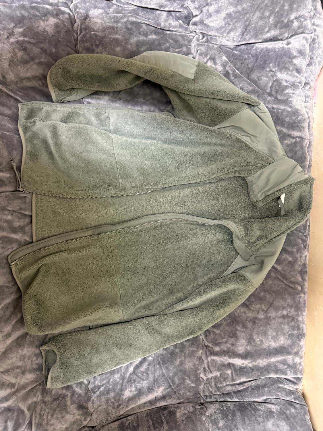 오리지널 미군 폴라텍 후리스 검정 카키팝니다 상품이미지5