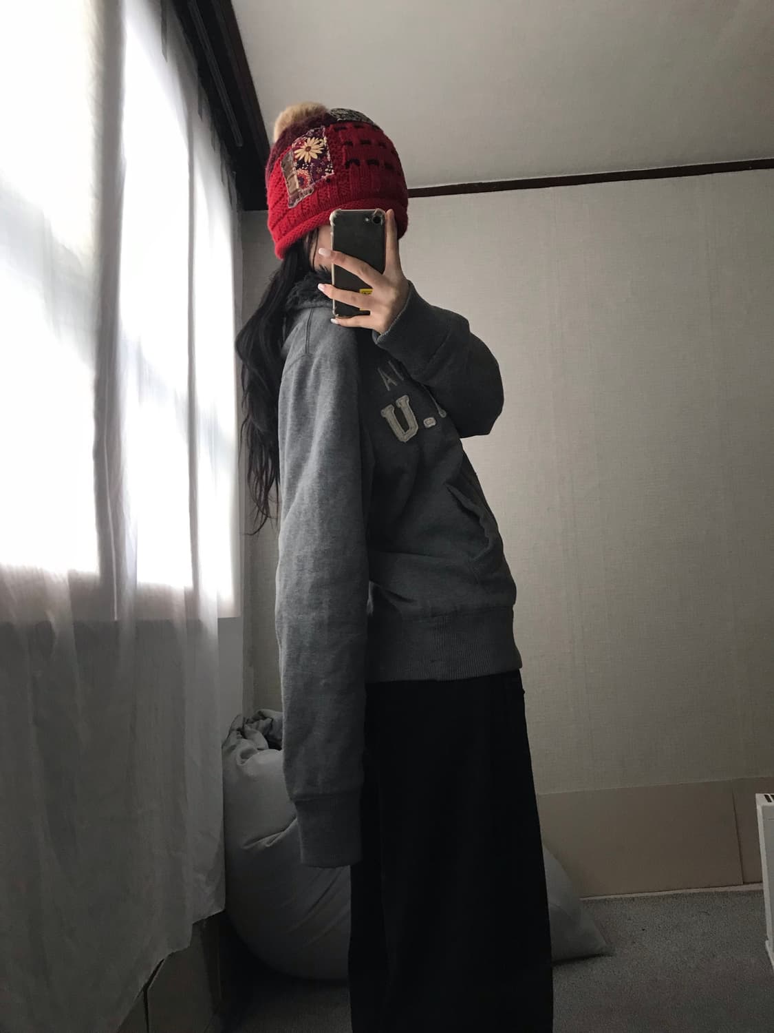 후아유 그레이 울프죠 집업 상품이미지4