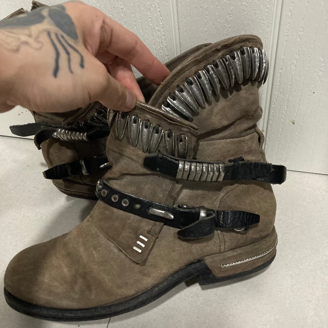 A.S.98 메탈 스트랩 웨스턴 부츠 상품이미지2