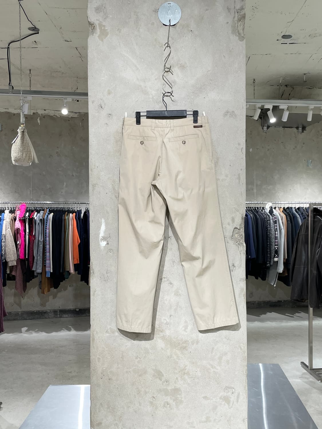 프라다 라이트 베이지 코튼 팬츠 상품이미지6