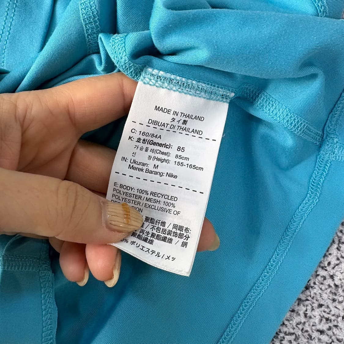 M 나이키 여성 브이넥 반팔 티셔츠 0416J 상품이미지5