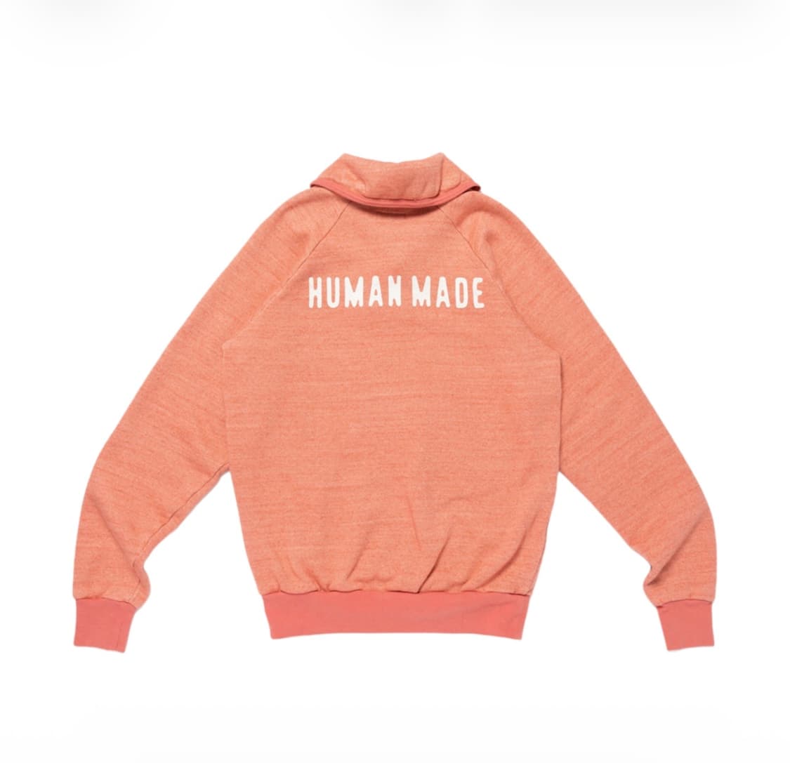 [L] 휴먼메이드 숄 칼라 스웨트셔츠 핑크 상품이미지3