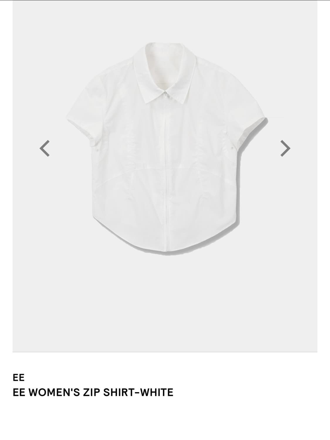 ÉÉ 누마레 이이 우먼즈 집업 셔츠 화이트 S 상품이미지1
