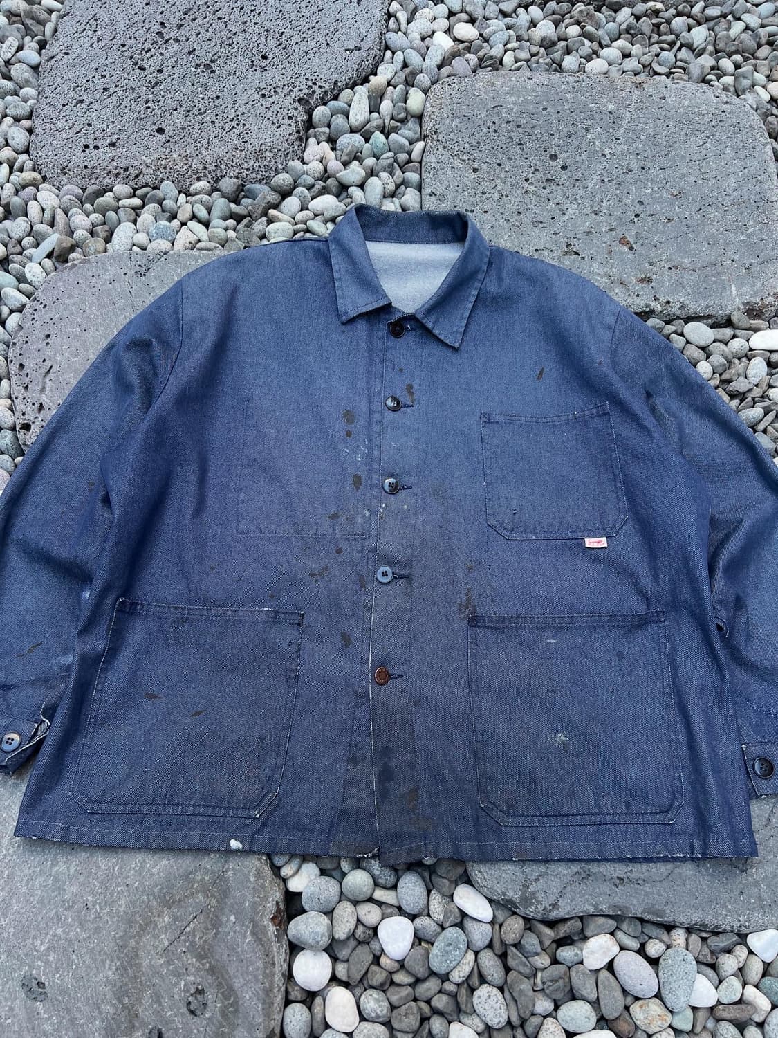 BIG SIZE DISTRESSED DENIM 빅사이즈 프렌치워크자켓 상품이미지3