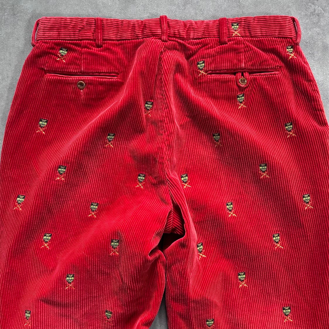폴로 레드 코듀로이 자수 팬츠 (vap.4) 상품이미지5