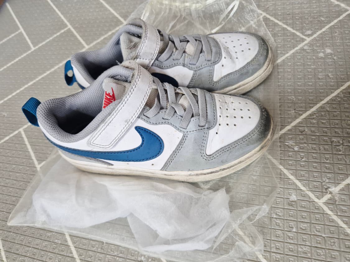 유아동 나이키 흰/회/파 유아 운동화 상품이미지2