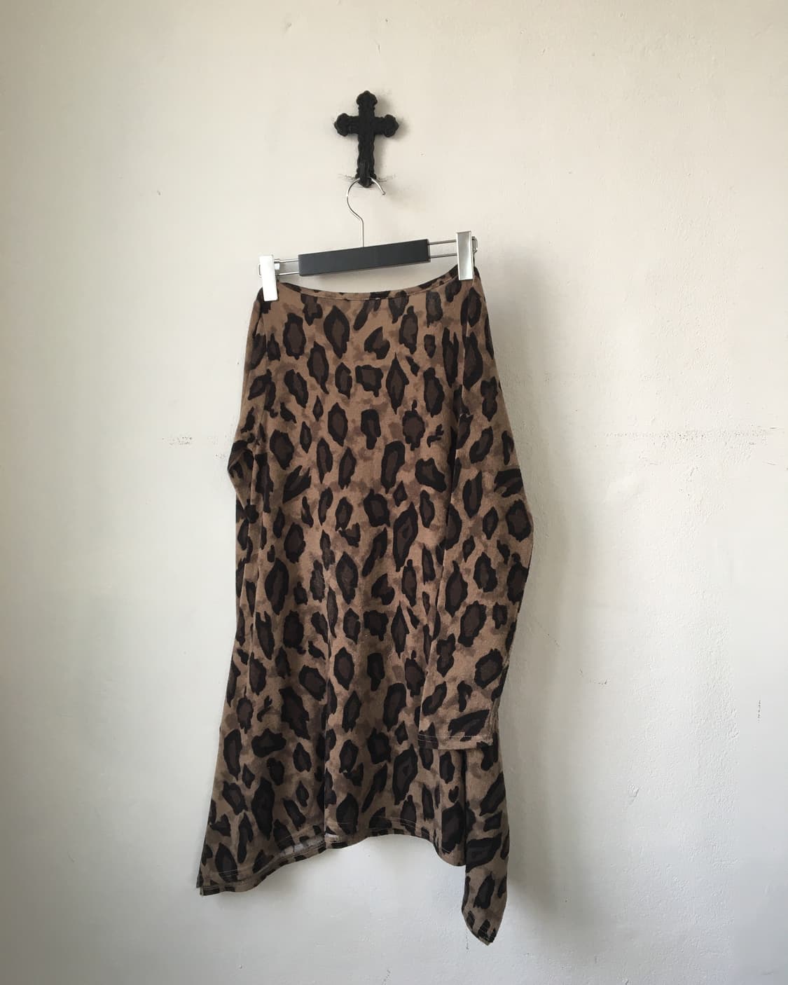 Animal pattern unbalanced knit 상품이미지3