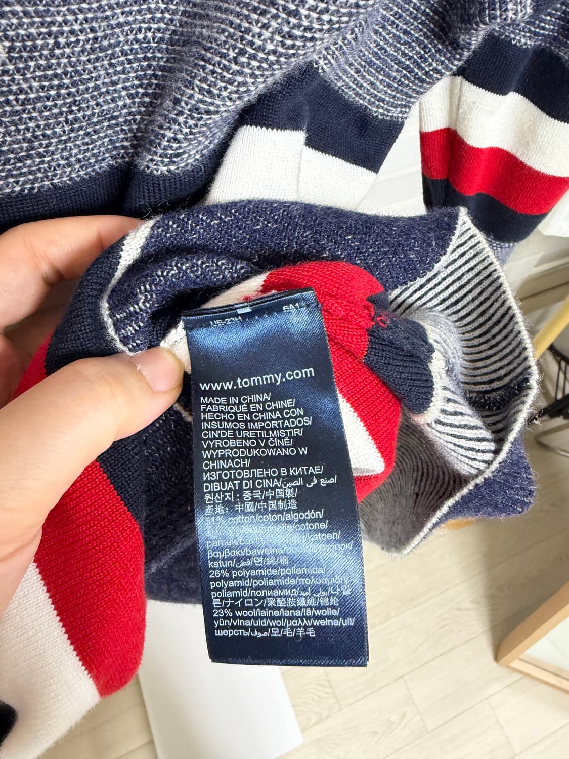 타미힐피거 스트라이프 니트 상품이미지4