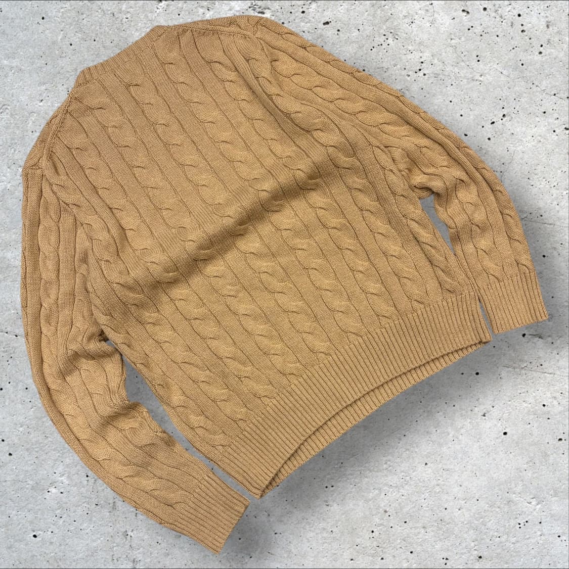 [S] 폴로 랄프로렌 신형 큐알 꽈배기 니트 베이지 B683 상품이미지2