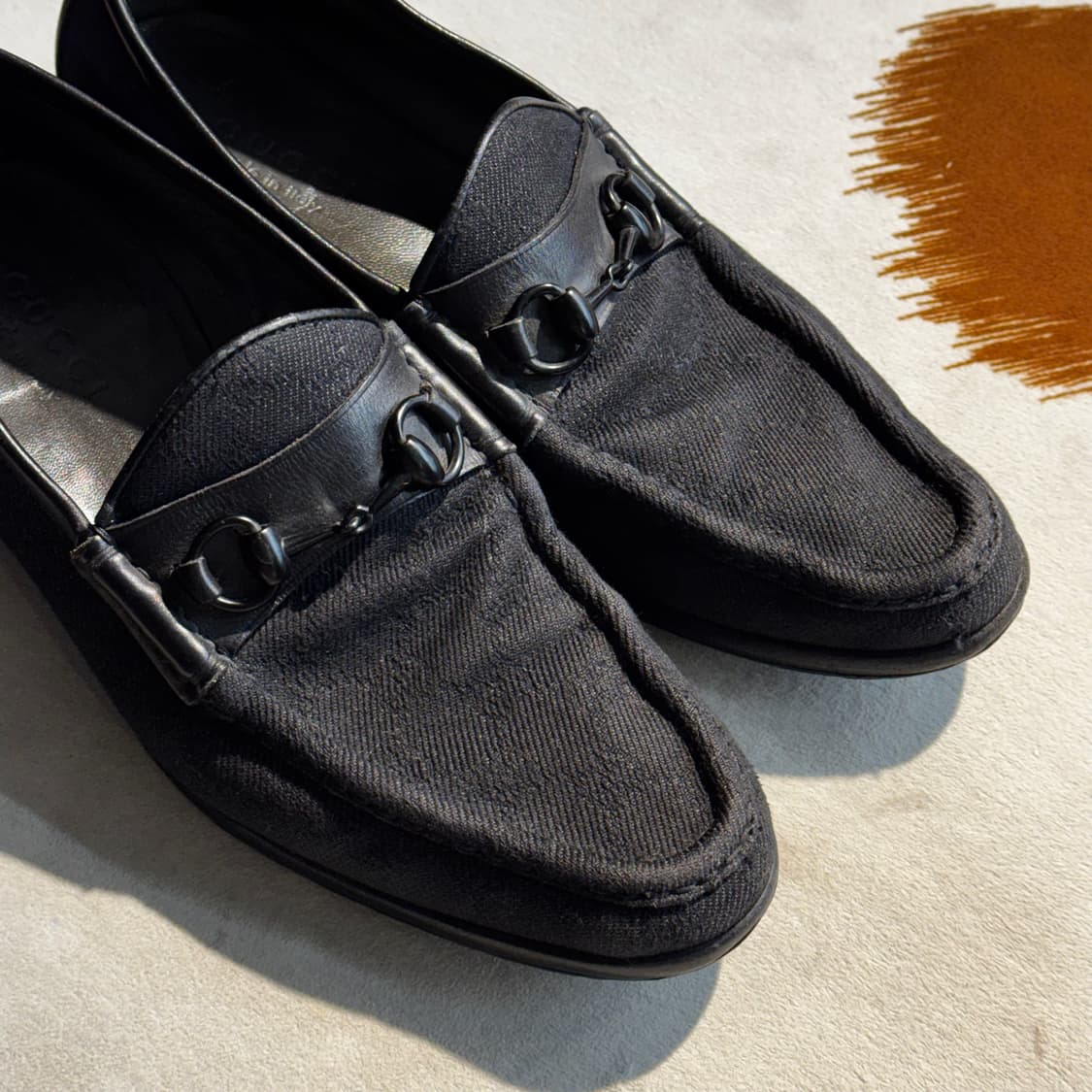 GUCCI 구찌 자카드 홀스빗 로퍼 42 (270) 상품이미지4