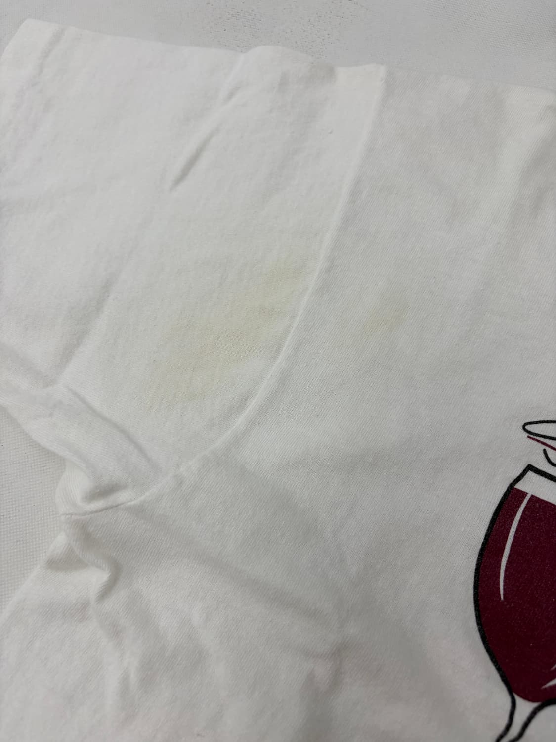 90s Wine Tee (white) 상품이미지7