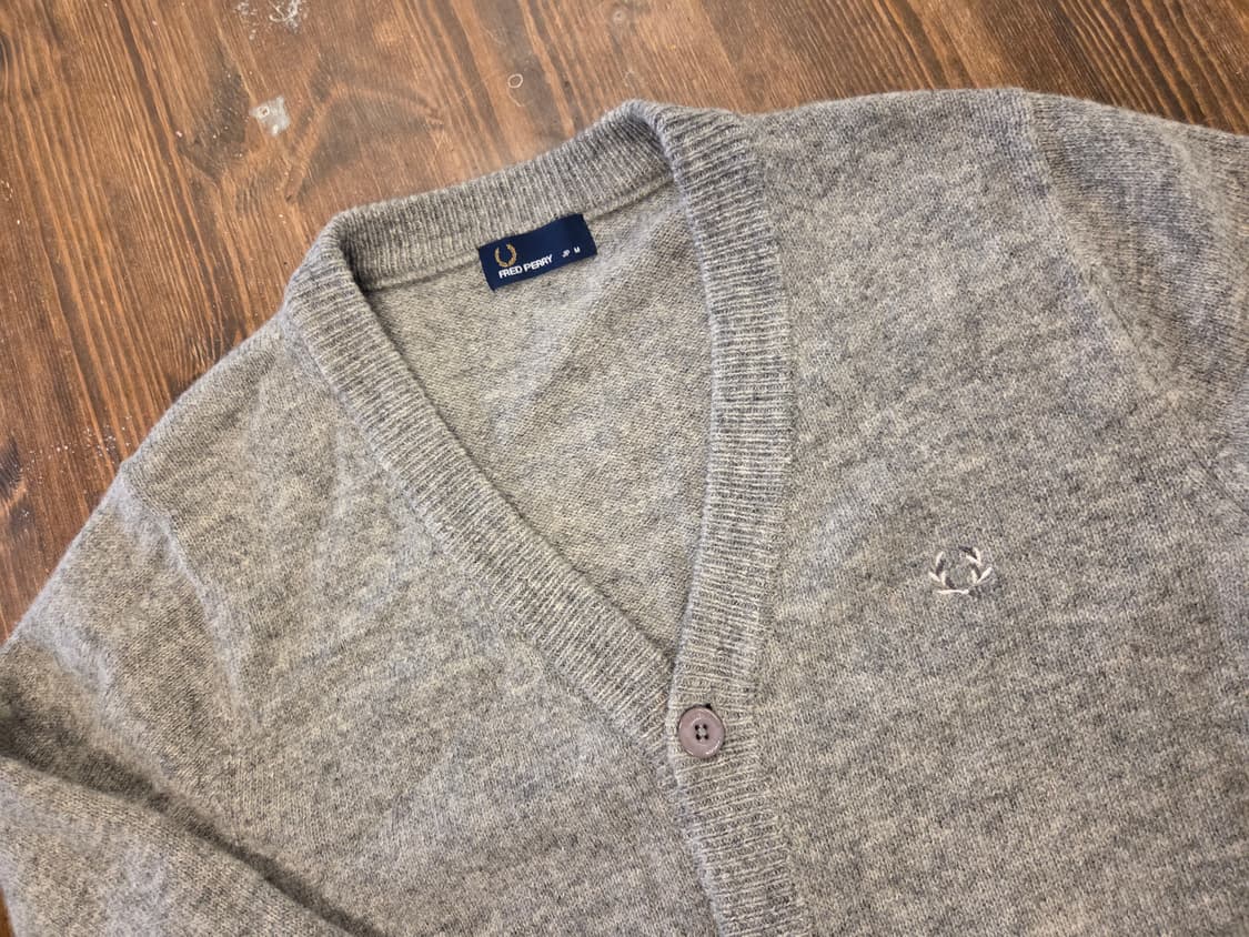 프레드페리 셔틀랜드울 카디건 상품이미지5