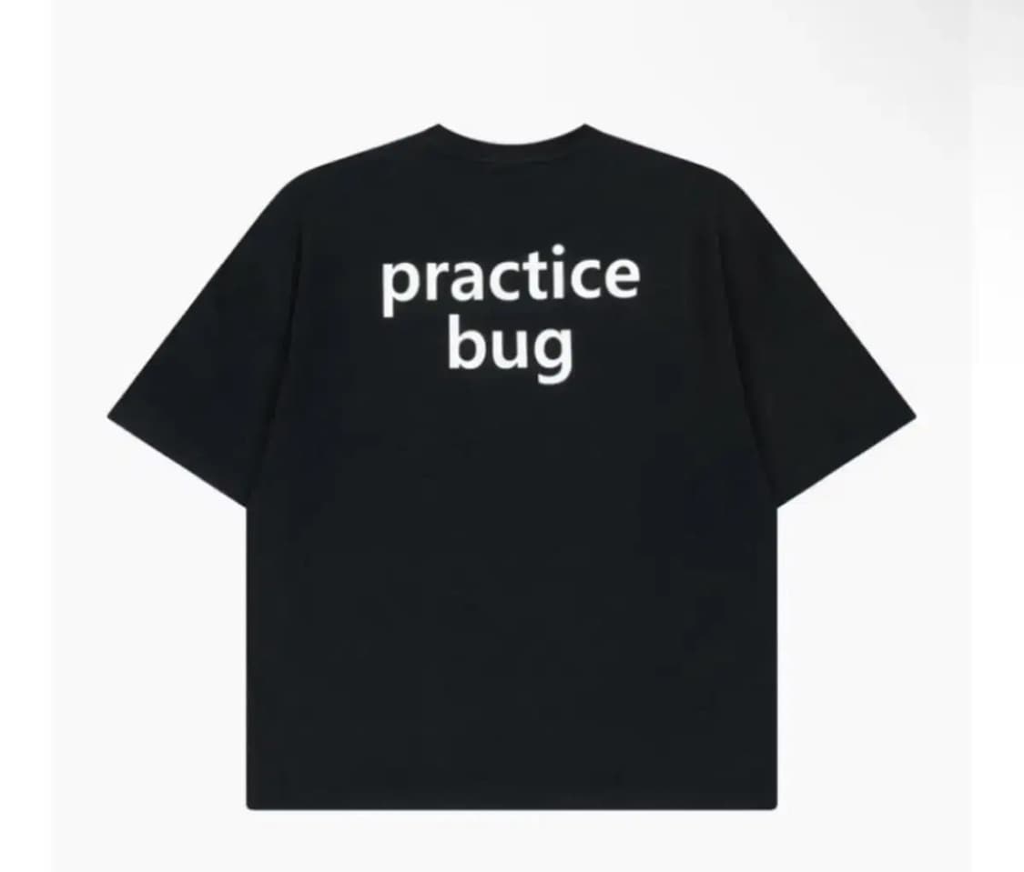 노익스강 연습벌레 practicebug 티셔츠 블랙 2사이즈 상품이미지1